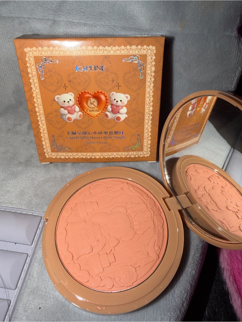 Peach Coral Pressed Blush - Warm Peach